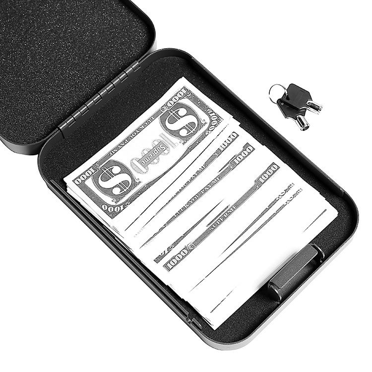 LB013K 锁盒,带钥匙锁,适用于全尺寸手枪